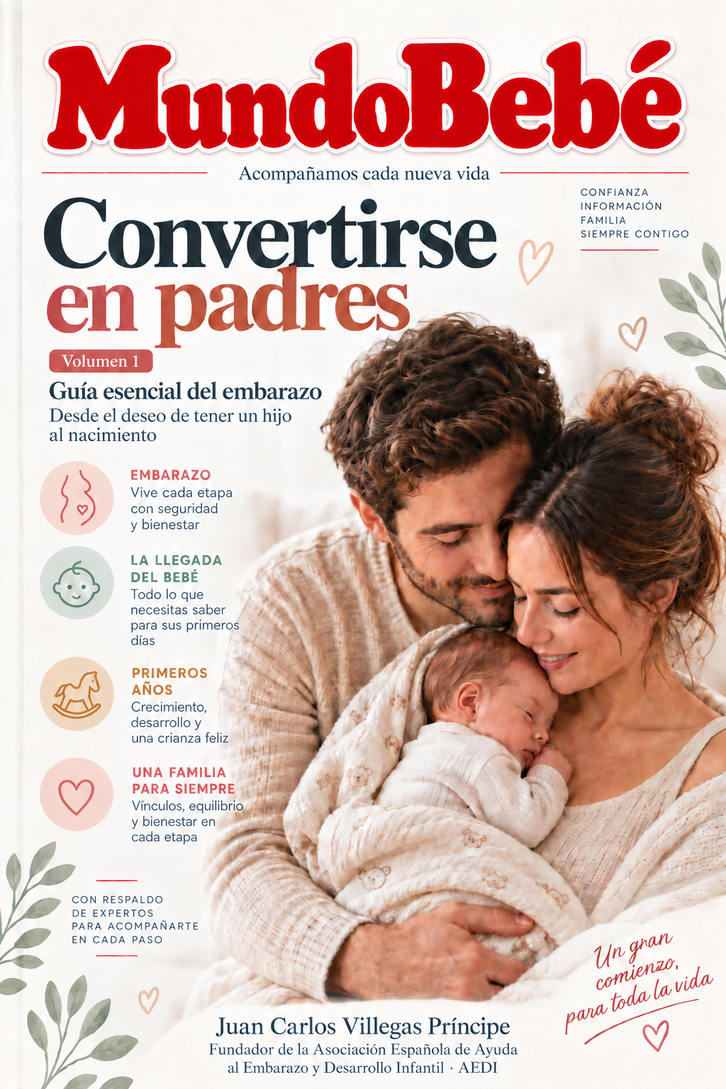 Portada de Convertirse en padres · Volumen 1
